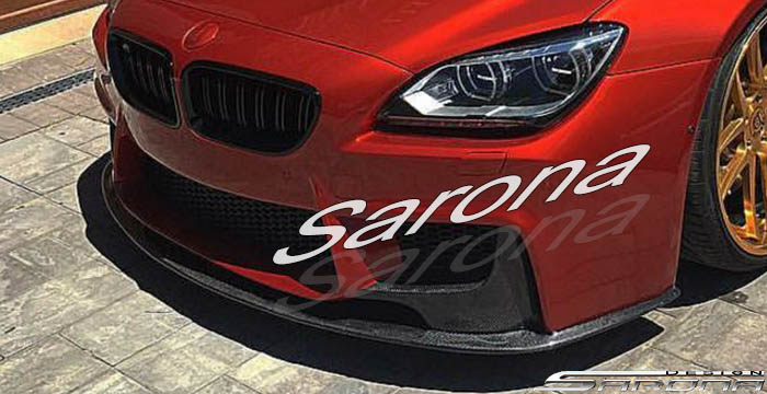 Custom BMW 6 Series  Coupe, Convertible & Sedan Front Add-on Lip (2012 - 2016) - $690.00 (Part #BM-076-FA)